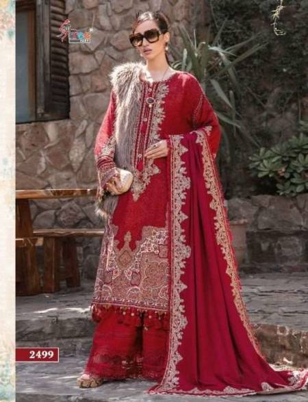 MARIYA B LAWN COLLECTION 2499 SILVER DUPATTA BY SHREE FABS COTTON ...