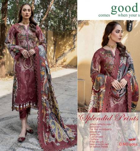 AGHA NOOR VOL-9 BY AGHA NOOR COTTON PAKISTANI UNSTICHED SALWAR SUITS ...