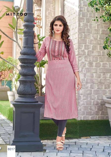 BANDHAN VOL 3 BY MITTOO RAYON FULL STICHED KURTIS WHOLESALE 6 PCS