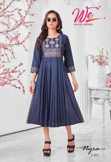 NYRA BY WE RAYON FULL STICHED KURTIS WHOLESALE 8 PCS