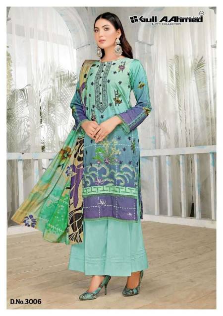 Gul Ahmed Vol 8 Pure Lawn Cotton Fabric Pakistani Style Collection Salwar  Suits Wholesale Dealer Surat