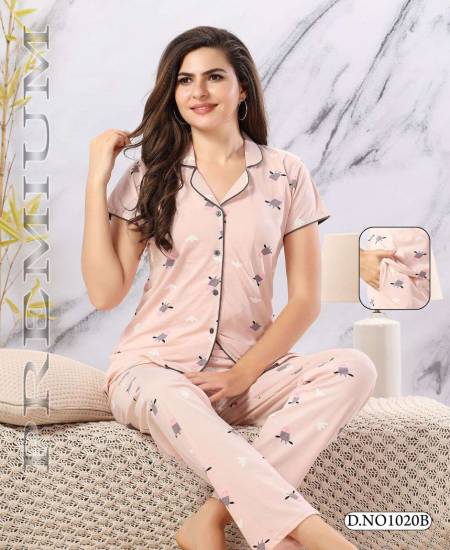 Skkinvalue's Satin Floral Print Night Suit / long Top Pyjama Set for W –  skkinvalue