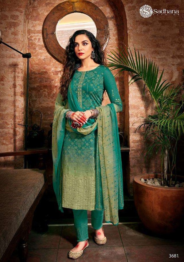 SADHNA VOL-35 BY SADHNA FASHION 3681 TO 3690 SERIES SALWAR SUITS ...