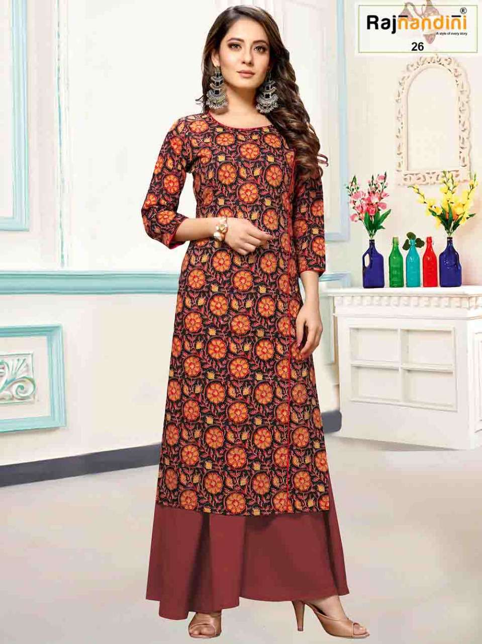 JAIPURI VOL-2 BY RAJNANDINI SERIES KURTIS WHOLESALE 6 PCS