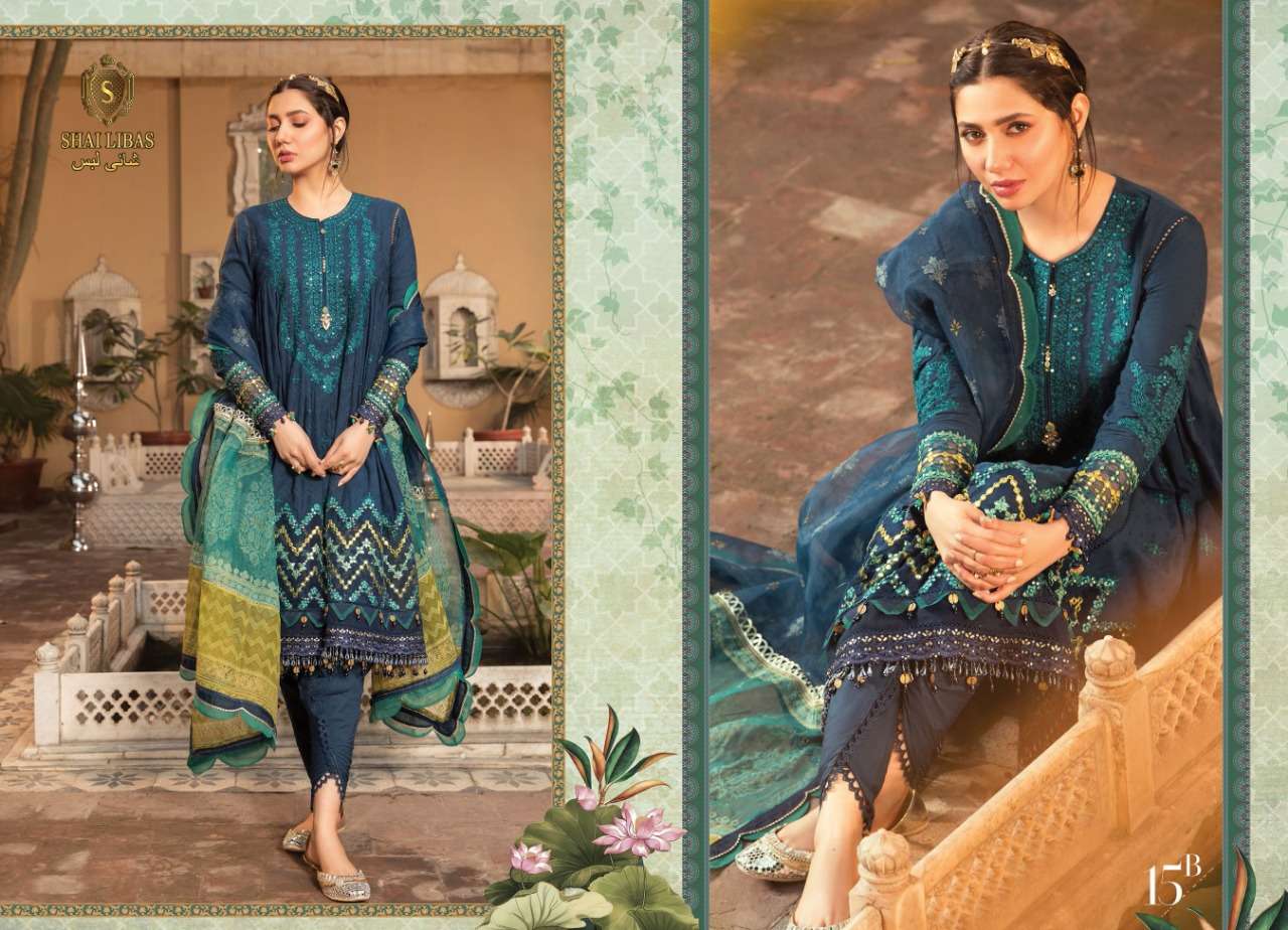 MARIA.B EXCLUSIVE BY SHAI LIBAS COTTON UNSTICHED SALWAR SUITS WHOLESALE ...