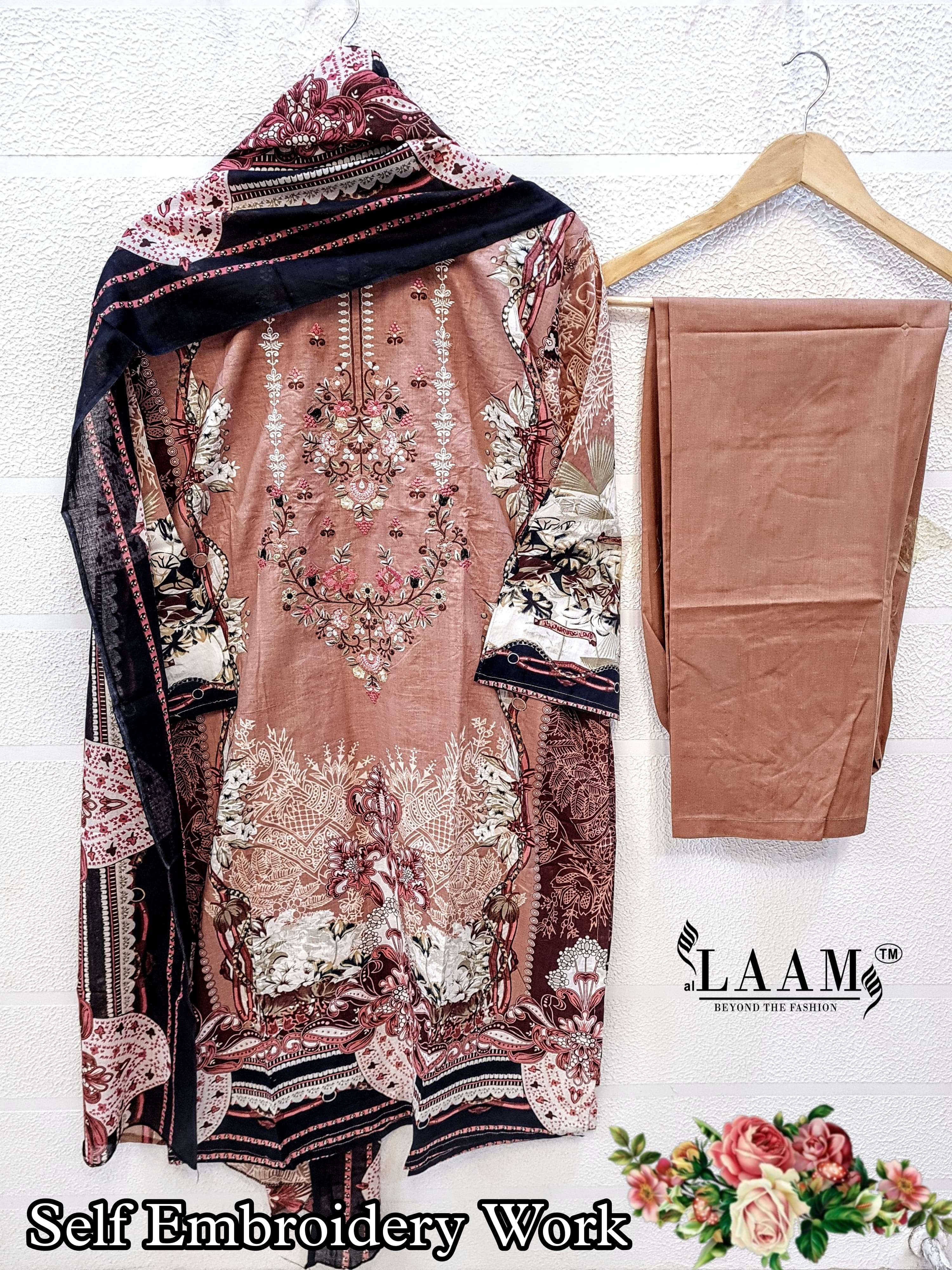 BLOSSOM BY AL LAAM COTTON PAKISTANI FULL STICHED SALWAR SUITS WHOLESALE ...